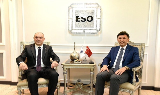 AK Parti İl Başkanı Çalışkan’dan ESO Başkanı Kesikbaş'a ziyaret