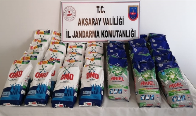 Aksaray'da 450 kilogram sahte deterjan ele geçirildi