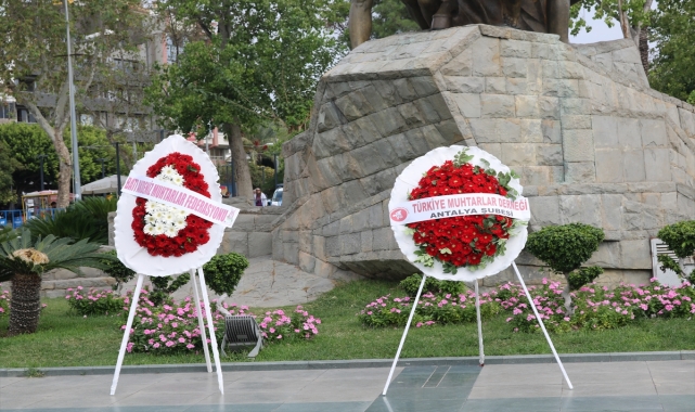 Antalya'da 19 Ekim Muhtarlar Günü kutlandı