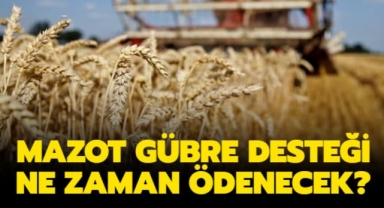 Bakan duyurdu: Mazot ve gübre desteği ne zaman ödenecek?