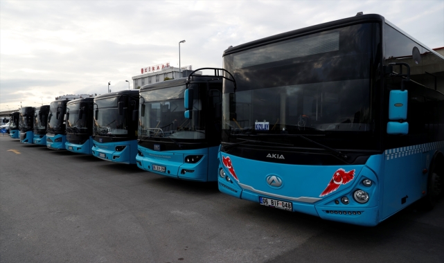 Başkentte özel halk otobüsleri kontak kapattı