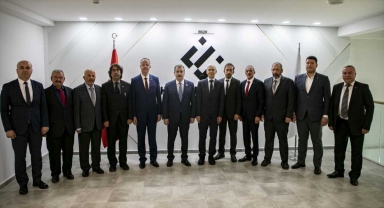 BBP Genel Başkanı Destici, ESTÜ Rektörü Prof. Dr. Özcan'ı ziyaret etti