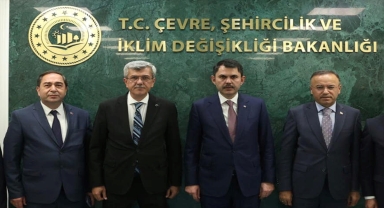 Belediye Başkanı Kaplan'dan, Çevre, Şehircilik ve İklim Değişikliği Bakanlığına ziyaret 