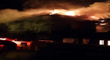 Beyşehir'de metruk evde yangın