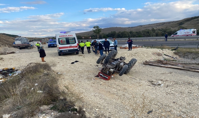 Çankırı'da devrilen traktörün altında kalan sürücü öldü