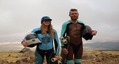 Dünya İniş Kaykay ve Hız Kızağı sporcularından Hasan Dağı Pisti'ne övgü