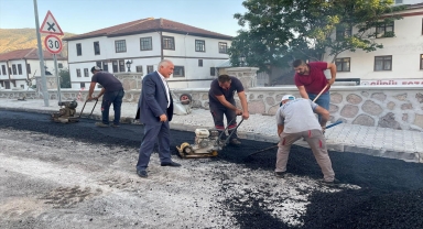 Güdül'de asfalt çalışmaları başlatıldı