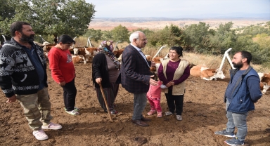 İl Tarım ve Orman Müdürü Yılmaz'dan kadın üreticiye ziyaret