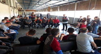 Jandarma ekiplerinden okul servisi denetimi