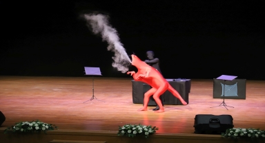 Japon sokak dansçıları NEVÜ öğrencileri için sahne aldı