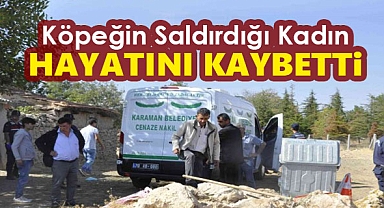 Karaman'da çoban köpeğinin saldırısına uğrayan kadın öldü