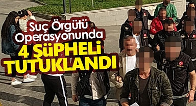 Karaman'da suç örgütü operasyonunda 4 şüpheli tutuklandı
