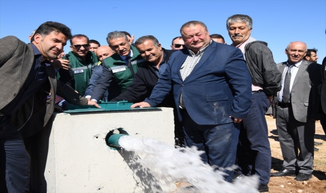 Karaman Valisi Akkoyun, Taşkale Göletinin vana açılış törenine katıldı