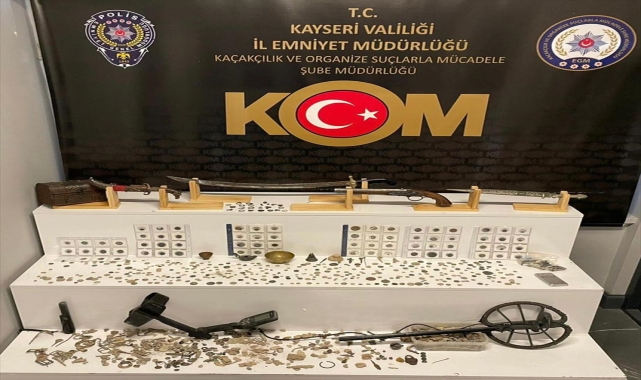 Kayseri'de 651 parça tarihi eser ele geçirildi