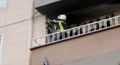 Kayseri'de bir kişi evde çıkan yangında dumandan etkilendi