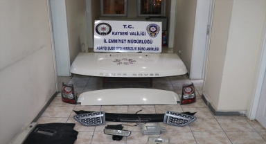 Kayseri'de çalıntı ve hacizli araçların parçalarını satan zanlı yakalandı