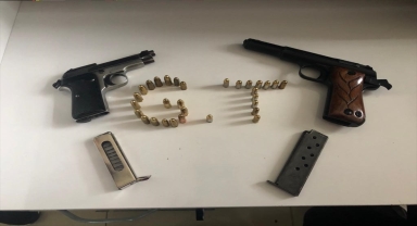 Kayseri'de ruhsatsız 2 tabanca ele geçirildi