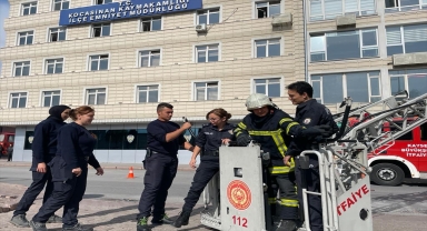 Kayseri'de yangın tatbikatı yapıldı