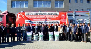 Kırşehir'de çiftçilere 6 milyon 796 bin liralık buğday tohumu desteği