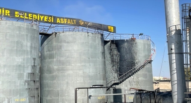 Konya'da asfalt şantiyesinde meydana gelen patlamada 2 işçi yaralandı