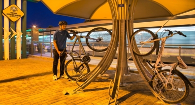 Konya'da bisiklet parkları da dikkat çekiyor