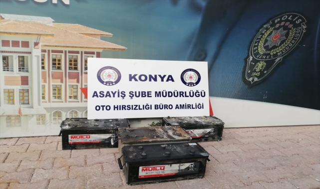 Konya'da kamyon ve kamyonet akülerinin çalınmasıyla ilgili 5 şüpheliden 2'si tutuklandı