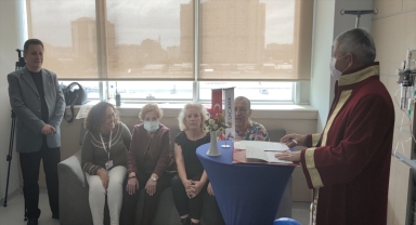 Konya'da kanser hastası, 30 yıl önce boşandığı eşiyle hastanede yeniden evlendi