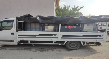 Konya'da kargo kutusunda kaçak nargile tütünü ele geçirildi