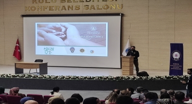 Kulu'da uyuşturucu ve kadına şiddet semineri verildi