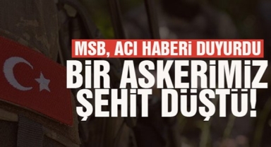 MSB acı haberi duyurdu: Bir şehidimiz var