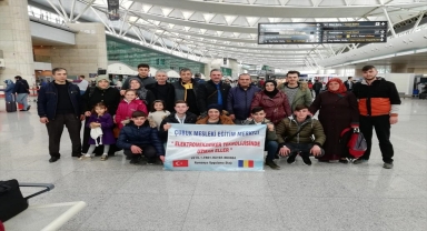 Romanya'da staj gören Çubuk Mesleki Eğitim Merkezi öğrencileri, ilçeye döndü