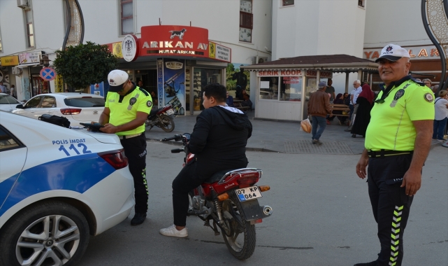 Serik'te motosiklet denetimi yapıldı