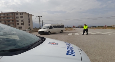Seydişehir'de dronlu trafik denetimi