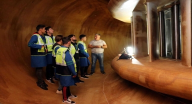 Sivaslı meslek lisesi öğrencileri Bingöl'de elektrik üretimine tanıklık etti