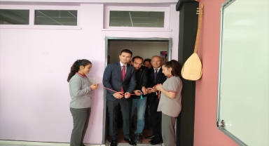 Sorgun'da Yunus Emre Ortaokulu müzik atölyesi açıldı