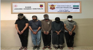 Suriye'nin kuzeyinde 6'sı sözde yönetici 15 terörist yakalandı