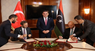 Türkiye ile Libya arasında 