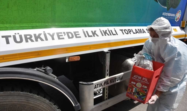 Yeni teknolojiyle üretilen geri dönüşüm toplama aracı Kocasinan'da iş başı yaptı