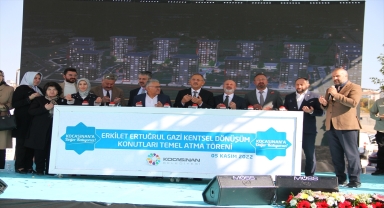 AK Parti'li Özhaseki, Kayseri'de kentsel dönüşüm temel atma töreninde konuştu: