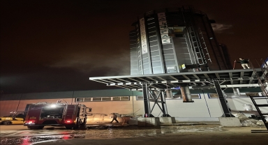 Kayseri'de talaş silosunda çıkan yangın söndürüldü