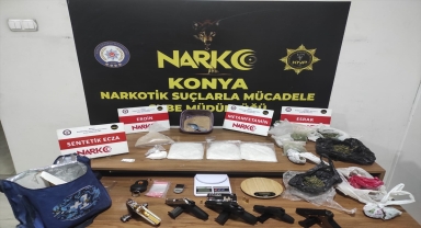 Konya'da uyuşturucu operasyonlarında 12 şüpheli yakalandı