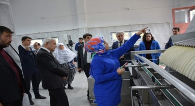 Mihalgazi Belediyesinin turşu fabrikası incelendi