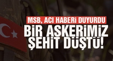 MSB şehit haberini duyurdu