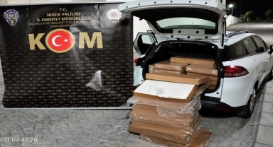 Niğde'de 100 bin boş makaron ele geçirildi