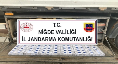 Niğde'de 479 paket kaçak sigara ele geçirildi