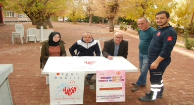 Şereflikoçhisar'da organ bağışı farkındalık çalışmaları yapıldı