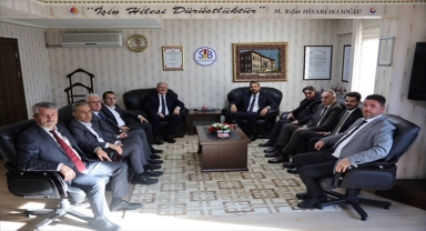Sivas Belediye Başkanı Bilgin, Ticaret Borsası Başkanı Karakaya'yı ziyaret etti