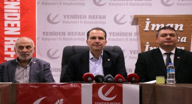 Yeniden Refah Partisi Genel Başkanı Fatih Erbakan, Kayseri'de konuştu: