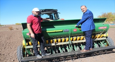 Yozgat'ta 40 çeşit yerli buğday tohumuyla deneme ekimi yapıldı
