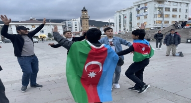 Yozgat'ta Azerbaycanlı öğrenciler Karabağ Zaferini kutladı